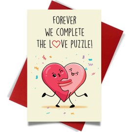 Cheerin Valentines Day Cards for Him and Her - Funny Hilarious Greeting Card with Envelope - Anniversary Present for Husband Wife Girlfriend Boyfriend