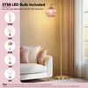 QiMH Glass Floor Lamp for Living Room, 67” Modern Standing