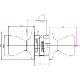 Design House 728675 Terrace 6-Way Universal Privacy Bed and Bath Door Knob Satin Nickel