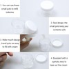 Travel Sample Pots Empty Cosmetic Jars 20ml Clear Cream Container