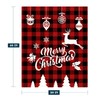 YeeJu Christmas Throw Blanket Baby Blanket Small Red Plaid Christmas
