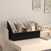EXYGLO 12 Pack Magazine File Holder, Cardboard Magazine Rack with