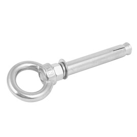 uxcell M12 x 120mm 304 Stainless Steel Sleeve Concrete Expansion Eye Bolt