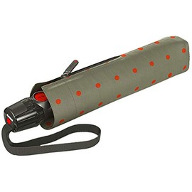 Knirps T.200 Duomatic Animal Pocket Umbrella – Automatic Open and Closing – Stormproof – Windproof – Animal Look, Kelly Sand