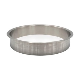 Outwater 10" (Nominal) Diameter x 2" Height 304 Stainless Steel Trash Grommets for Countertop Inserted Trash Chutes