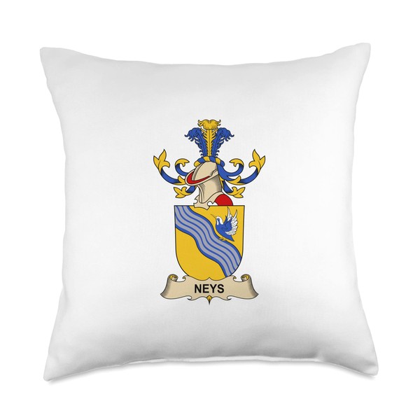 Neys Coat of Arms - Family Crest Throw Pillow