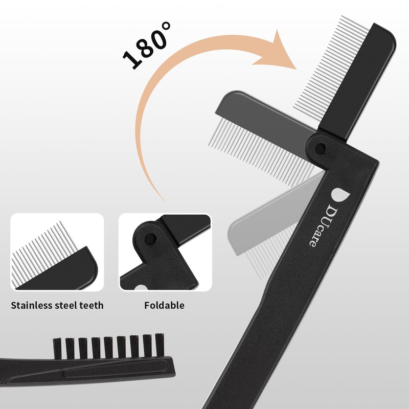 DUcare Eyelash Comb Separator Eyelash Eyebrow Mascara Brush Applicator Eyelash
