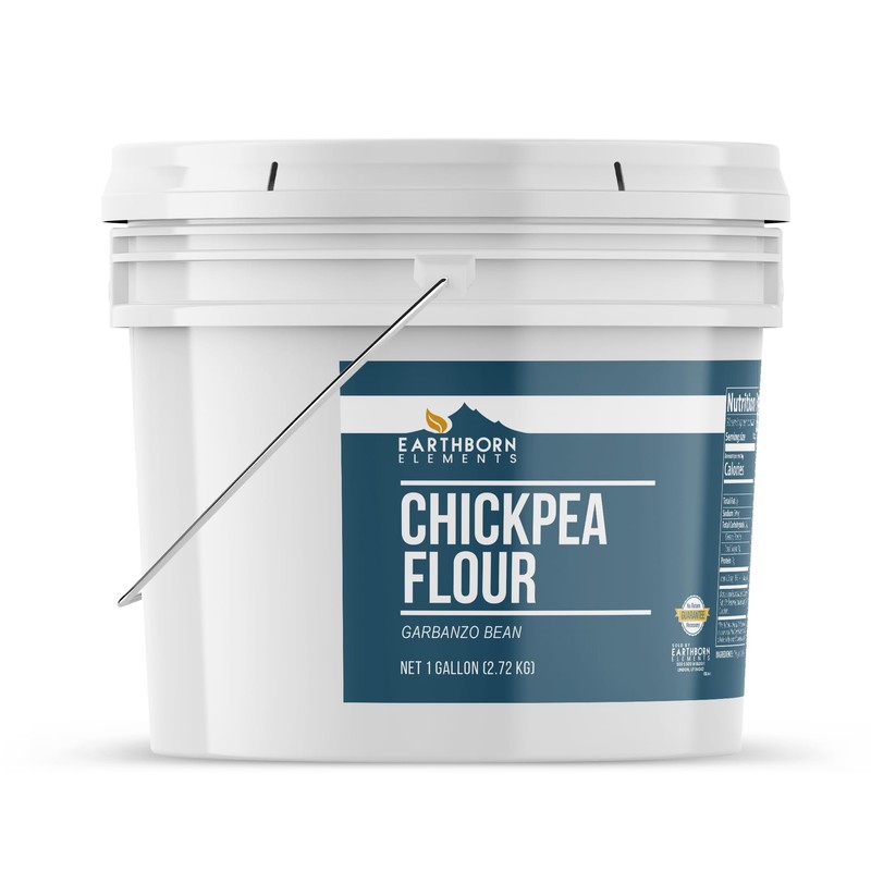 Earthborn Elements Chickpea Flour 1 Gallon Bucket, Garbanzo Bean, Gluten