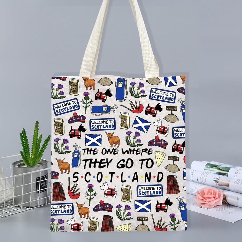 FOTAP Scotland Tote Bag Gift Edinburgh Gift Scotland Handbag Bag