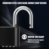 Diyife Heavy Duty Combination Padlocks Outdoor, [Weatherproof] 51.5mm Large 4
