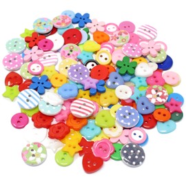 Special Touches 150pcs Multicoloured Mix Wood Acrylic & Resin Buttons For Cardmaking Embellishments