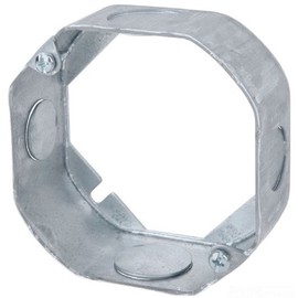 Steel City 55151-1/2-3/4 4-Inch Diameter 1-1/2-Inch Deep 15.8-Cubic Inch Pre-Galvanized Steel Octagon Box Extension Ring