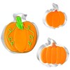 JOB JOL Cookie Cutters 3 PCS, Pumpkin Cookie Cutters, 3''