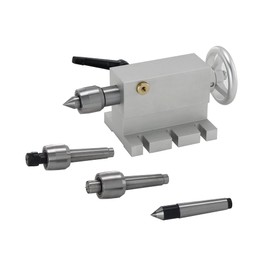 CNCTOPBAOS 65mm Lathe Center Morse Taper 2 Live Center Movable MT2 Tailstock with 4pcs Replaceable Heads For CNC 4h Axis Engraving Machine Woodworking