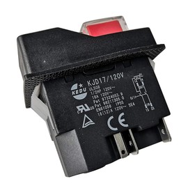 Electromagnetic Switches Pushbutton Switches for Garden Tools KEDU KJD17 120V 220V 4Pin 5-Terminals (120V-5Pins)
