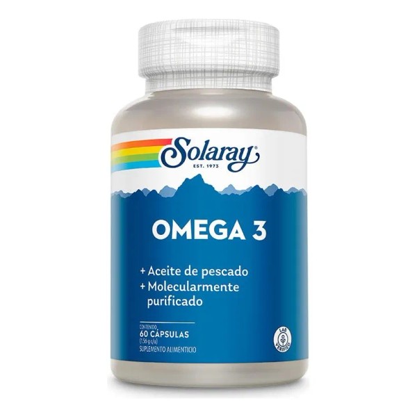 Solaray Omega 3 Cont. 60 Cápsulas ( 1.56g ) Sabor