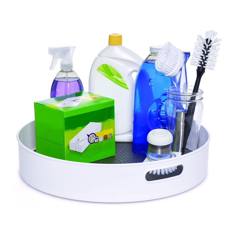 Copco Under-Sink Pantry and Cabinet Organizer, 18-Inch, Revolving Storage Solution,