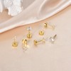 CANDYFANCY 3 Pairs 20G Titanium Stud Earrings for Women Men