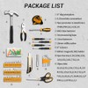 DEKOPRO General Household Hand Tool Kit with Plastic Toolbox Storage