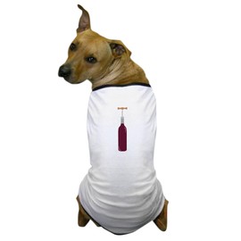 CafePress Wine Bottle Opener Dog T Shirt Dog T-Shirt, Pet Clothing, Funny Dog Costume