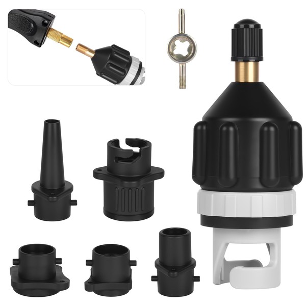OFFCUP SUP Pump Adapter, Air Valve Converter with 4 Valve