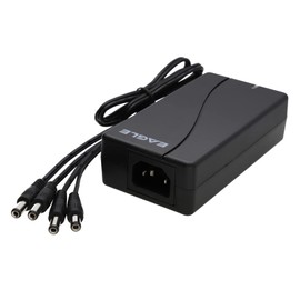 kenable CCTV Camera Power Supply 12V 5A 5000mA PSU with 4 x 2.1mm DC Adapters [5A 4 way]