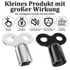LILELIG Set of 6 Radiator Bleeding Keys, Aluminium Heating Keys,