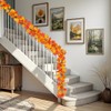 2 Pack Fall Maple Leaf Garland,6.6ft/String Hanging Vine Artificial Autumn