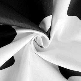 NTBAY Body Cow Pillowcase, 1800 Thread Brushed Microfiber Black and White Cow Pillow Case, Super Soft and Cozy Envelope Closure 20x54 Pillowcase, 20x54 Inches