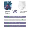 4pcs/pack Baby Cloth Diapers Washable Reusable Pocket Cloth Diaper Quick