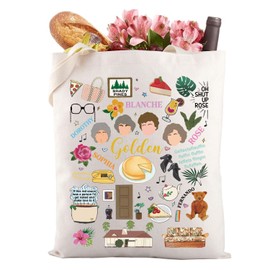 Gold Girl Inspired Tote Bag 80s TV Show Fans Gift Friendship Gift TV Show Lover Shopping Bag (Golden G tote bag)