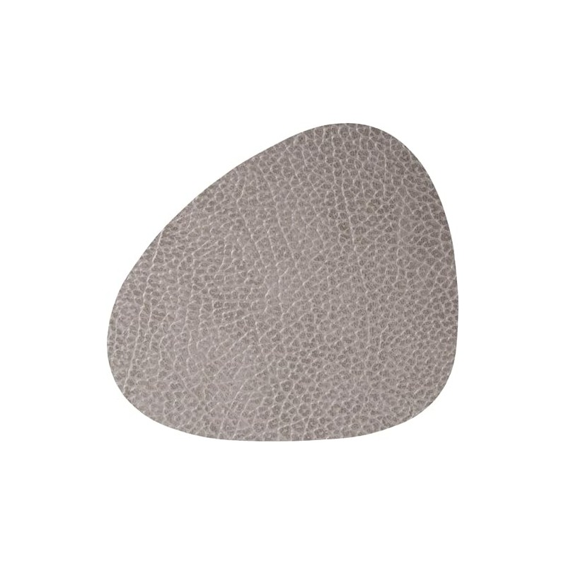 Lind DNA Curve 98863 Glass Coaster Recycled Leather Hippo Anthracite