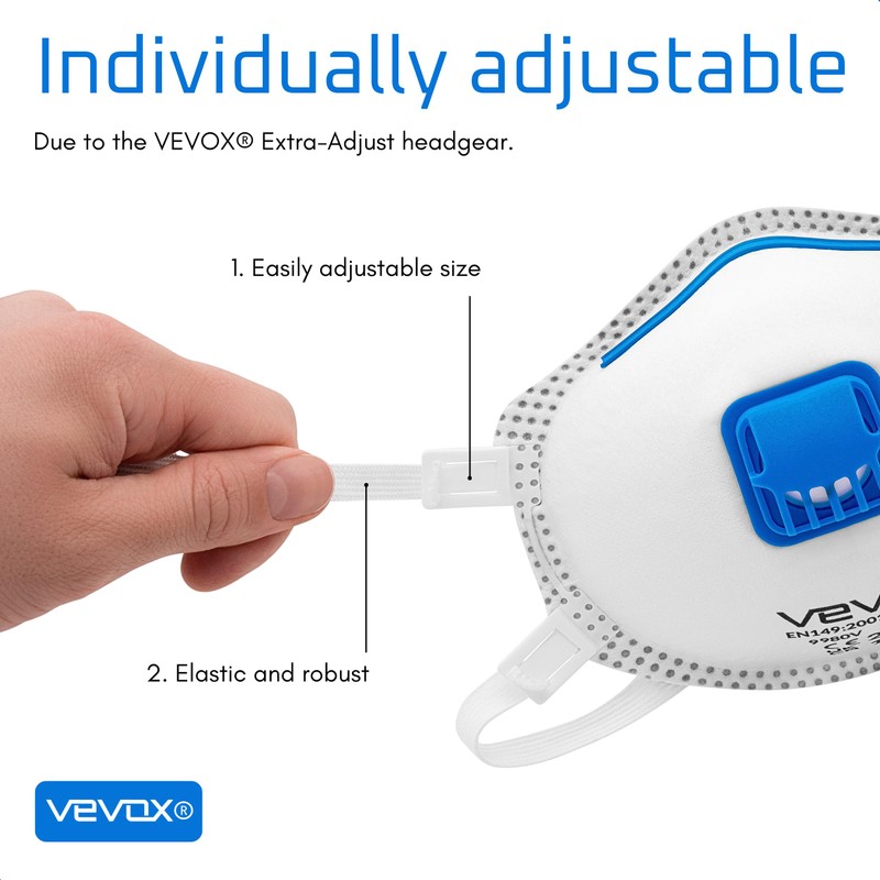 VEVOX® FFP3 Respirators - Set of 10 - with Comfort