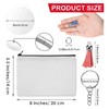 Sublimation Cosmetic Bag Blanks Set DIY Thermal Transfer Blank Cosmetic