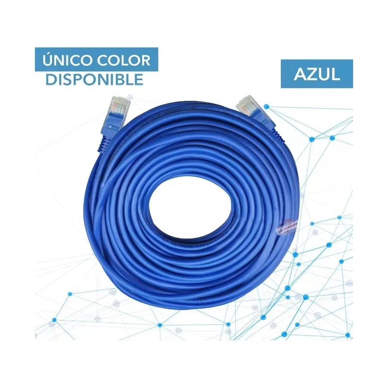 Cable Ethernet Cat5e 7.5m Azul Flexible - Tecnologiaparra