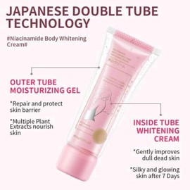 Aisasea Whitening Cream,Body Whitening Cream, Double Tube Whitening Cream, Double Tube Whitening Cream for All Skin Types (1pcs)