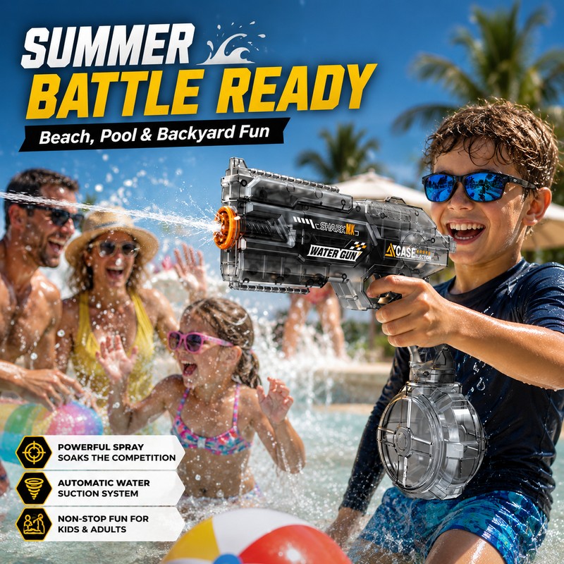 Electric Water Gun for Summer Outdoor Play – Automatic Water