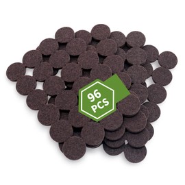 Felt Furniture Pads for Hardwood Floors 96 PCS, Furniture Pads, Floor Protectors for Hardwood Floors, Felt Pads for Furniture, Round, Dark Brown, Value Pack