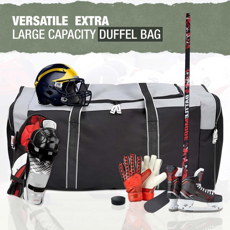 Jetstream Heavy Duty Hockey Bag | Multi Pocket Travel Duffel