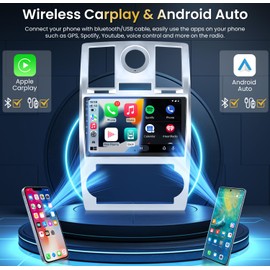 Car Radio for Jeep Chrysler 300C 2004-2011 Stereo: 4G+32G Upgrade Android 13 5GWiFi 9" 1280 * 800 Touch Screen Head Unit - Wireless Carplay Android Auto Bluetooth DSP FM GPS Accessories Backup Camera