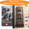 XDMTWLKJ 6-Tier Plastic Shoe Rack Free Standing Vertical Shoe Tower