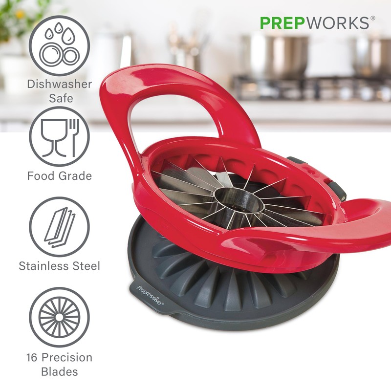 PrepWorks Dishwasher Safe Apple Slicer and Corer – 16-Slice Thin