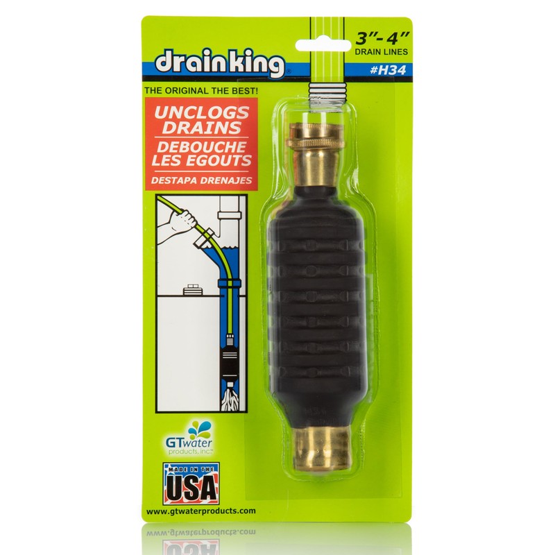 Drain King H34 Unclogs Sewer Lines, Main, and Outside Deck