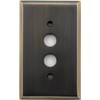 Classic Accents Burnished Antique Brass Wall Plate - 1 Gang Push Button