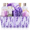 Spa Gift Basket, Spa Luxetique Lavender Spa Kit for Women