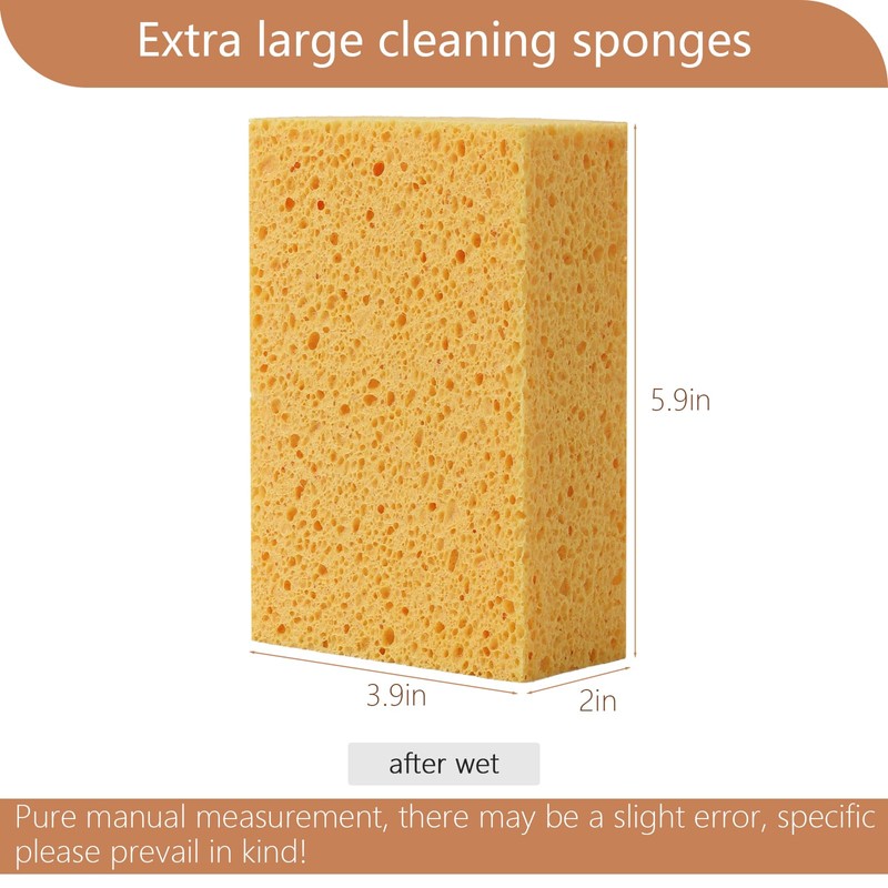 Sponges Kitchen,2" Thick Heavy Scrub Sponges,Extra Large No Scratches Household
