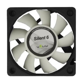 GELID Solutions Silent 6 – 3-Pin fan of 60mm for Standard Case | Silent Operation | Optimized Fan Blades | High Airflow & High Static Pressure