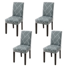 Aisprts Dining Room Chair Covers Slipcovers Set of 4 or 6, Stretch Removable Washable Dining Chair Protector Decoration Cover Seat Slipcover for Hotel,Ceremony,Banquet,Kitchen,Restaurant,Home