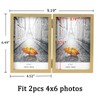 ORIVAN 4x6 Double Picture Frames Hinged Folding Photo Frames Vertical