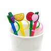 Straw Cover, 9Pcs Silicone Straw Topper, Cute Silicone Reusable Drinking
